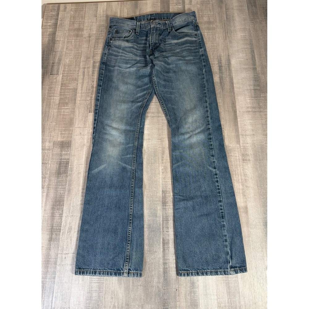Levis 527 Slim Bootcut Jeans Mens 30x32 Medium Wash Blue Denim 05527-0527